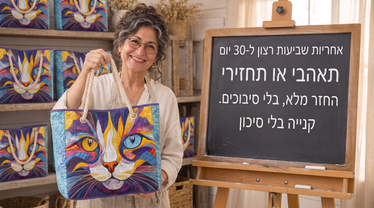 התיקים של יעל — אחריות שביעות רצון ל-30 יום
